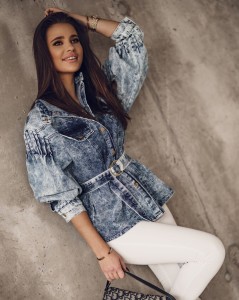 KOSZULA DENIM SHIRT NIEBIESKI