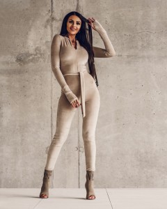 KOMBINEZON OVERALLS SPRING JASNY BEŻ