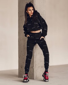 KOMPLET WRITTEN LETTERS CZARNY