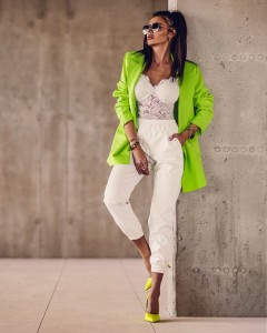 MARYNARKA LOOSE JACKET LIMONKA