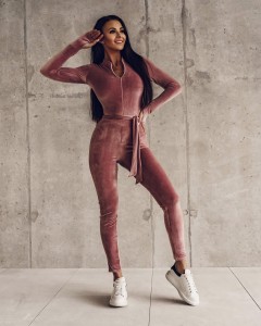 KOMBINEZON OVERALLS SPRING BRUDNY RÓŻ