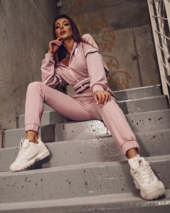 KOMPLET BUNNY BRUDNY RÓŻ