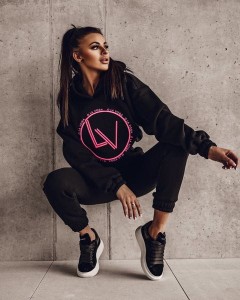 KOMPLET LV RING CZARNY