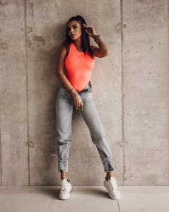 BODY SIMPLE LOOK NEON POMARAŃCZ