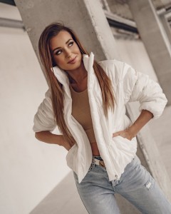 KURTKA SPRING JACKET ECRU