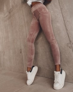 SPODNIE PUSH UP BRUDNY RÓŻ