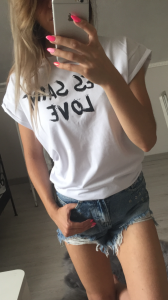 T-SHIRT YVES  SAINT LOVE BIAŁY