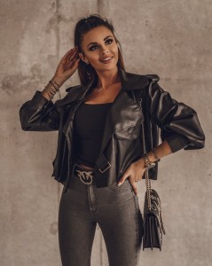 KURTKA SKIN JACKET CZARNY