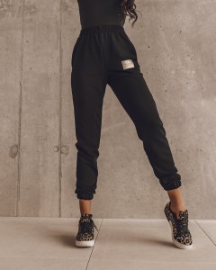 SPODNIE SPORTY LOOK CZARNY