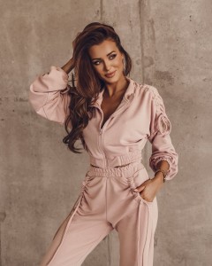 BLUZA FOLDS BRUDNY RÓŻ