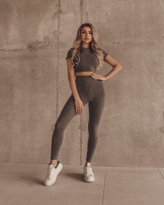 KOMPLET ACTIVE SET SZARY