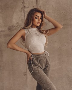 TOP TIED HIPS MELANŻ