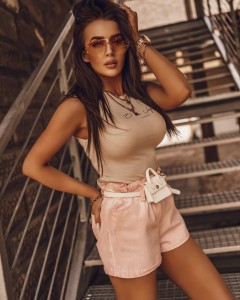 SPODENKI NEON SUMMER PUDROWY RÓŻ