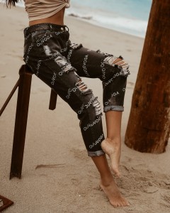 SPODNIE OLV DENIM CZARNY