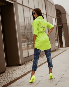 KOSZULA CASUAL SET NEON LIMONKA