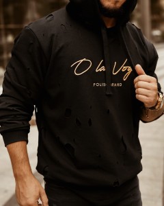 BLUZA MĘSKA BURNED MAN CZARNY