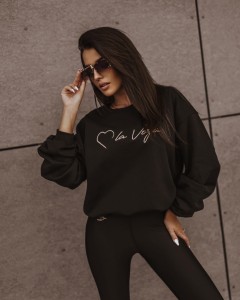 BLUZA O LA VOGA LOVE CZARNY