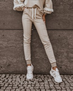 SPODNIE CASUAL SKIN BEŻOWY