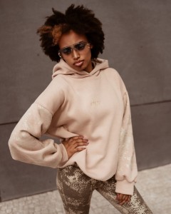 BLUZA WILD SNAKE BEŻ ZŁOTY