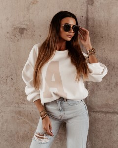 BLUZA BIG A ECRU