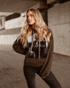 BLUZA NAUGHTY PRINT KHAKI