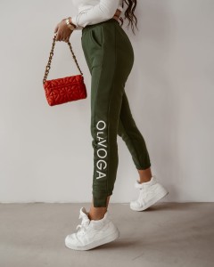 SPODNIE PRINT STRIPE KHAKI