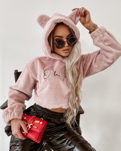 BLUZA TEDDY BEAR BRUDNY RÓŻ