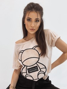 T-SHIRT TEDDY BEAR BEŻ