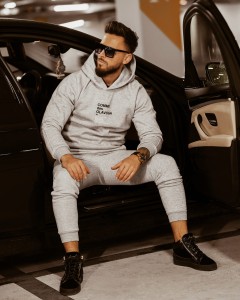 KOMPLET MĘSKI STREET MAN SZARY