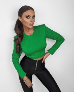 BLUZKA SHORT ZIELONY