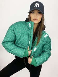 KURTKA O LA VOGA PRINT JASNA ZIELEŃ