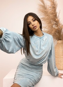 KOMPLET BELLA BŁĘKITNY