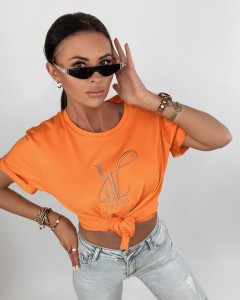 T-SHIRT BRAND POMARAŃCZOWY