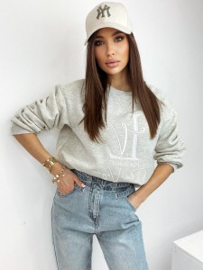 BLUZA CIARA SZARY MELANŻ