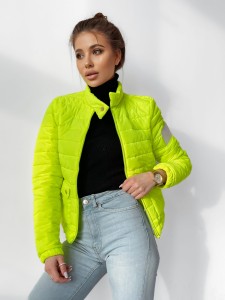 KURTKA SARA O LA VOGA NEON LIMONKA