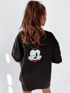 T-SHIRT OUR MOUSE CZARNY