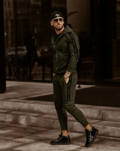 KOMPLET MĘSKI ELEGANT MAN KHAKI