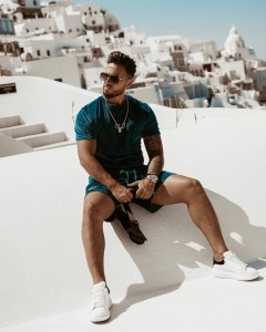 KOMPLET MĘSKI VELVET OLV MAN MORSKI