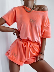 KOMPLET VELVET OLV WOMAN ŁOSOSIOWY