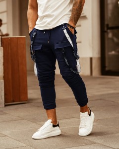 SPODNIE MĘSKIE STREET STYLE GRANATOWY