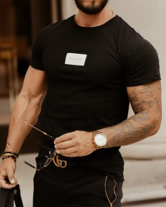 T-SHIRT COOL MAN CZARNY