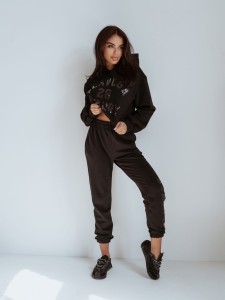 KOMPLET BLACK BLING CZARNY