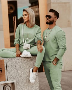 KOMPLET DAMSKI LUXURY SET ZIELONY 