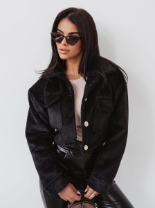 KURTKA GOLD PIN CZARNY