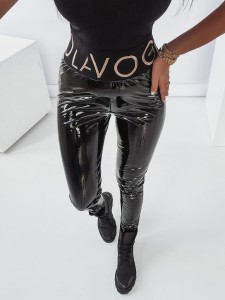 LEGGINSY OLAVOGA LATEX CZARNY