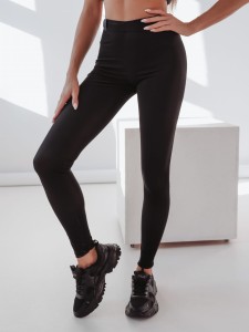 LEGGINSY SOFT LEATHER CZARNY