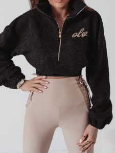 BLUZA MILA WEŁNIANA CZARNY