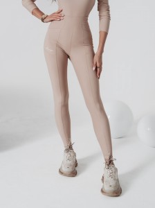 LEGGINSY JULES O LA VOGA BEŻOWY