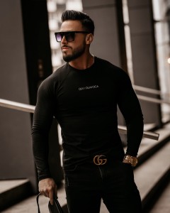 BLUZKA MĘSKA LONGSLEEVE NOAH CZARNY
