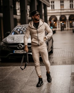 KOMPLET MĘSKI JACK BEŻOWY